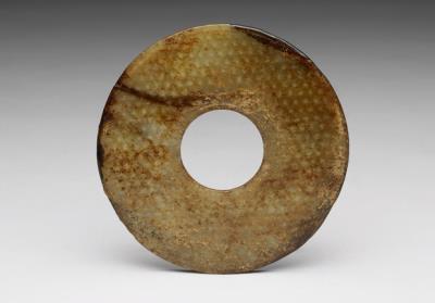 图片[3]-Jade bi disc with rush mat pattern, Southern Song to Yuan dynasties, 1127-1368 C.E.-China Archive